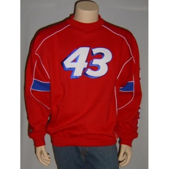 Bobby Labonte Sweatshirt Mens Sizes #43 Red NASCAR Car Racing - Picture 1 of 8